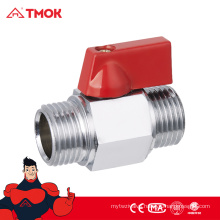 TMOK hot selling DN8 brass chrome plated mini ball valve with high quality and nice price